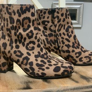 Time and Tru leopard pattern boots